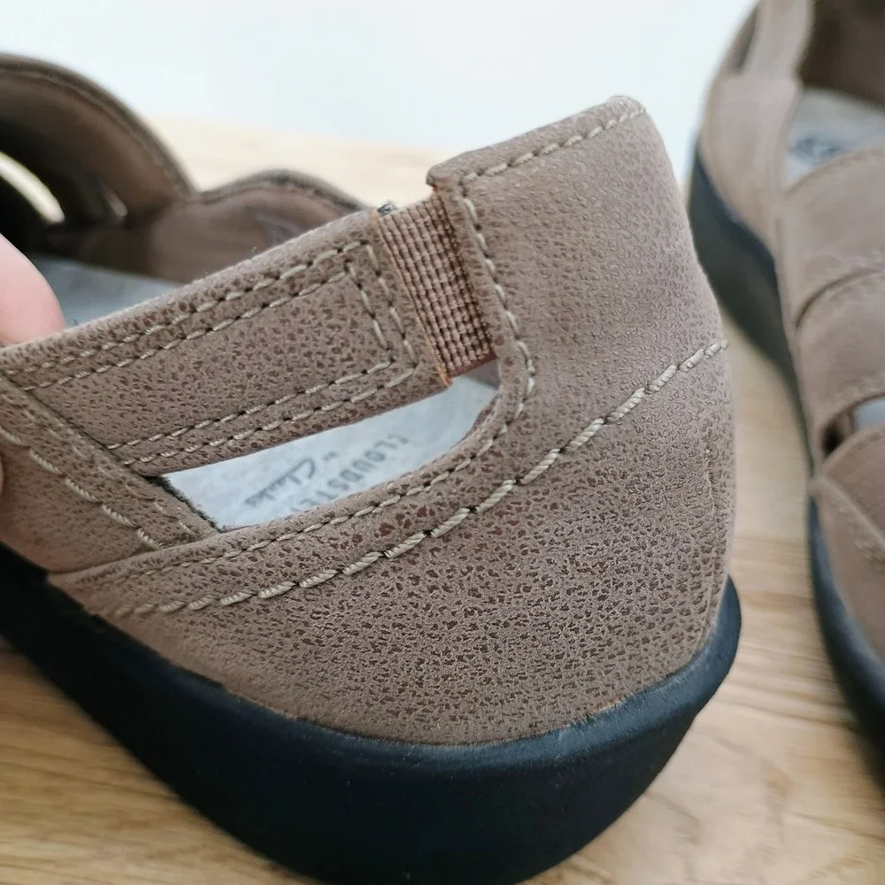 Clarks Cloudsteppers Sillian Paz Womens 8 M Bronze Metallic Comfort Loafer Shoes